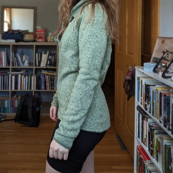 The North Face Fitted Green Fleece Pullover - Picture 6 of 10